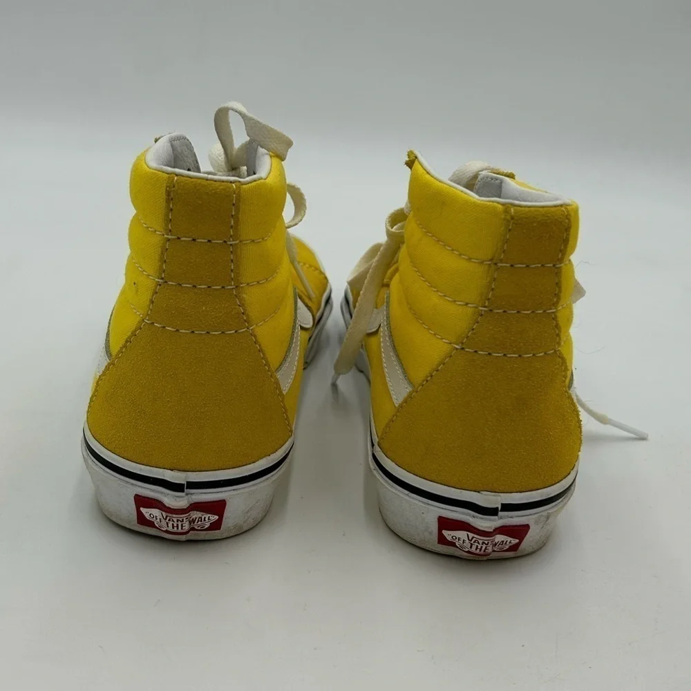 Vans SK8 HI Golden Yellow High Top Skateboard Shoes - Picture 4 of 6
